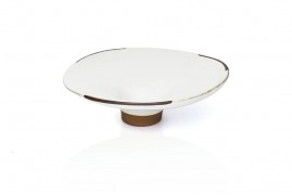 Ваза "Низкая чаша на ножке" белая В7/Д22