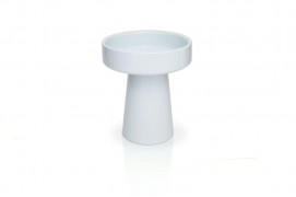 Ваза белая маленькая на конусной ноге В13/Д11,5