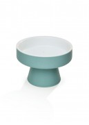 Ваза голубая на низкой ноге В7,5/Д11