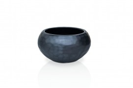 Ваза черная маленькая граненая В8/Д10,5