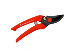 Секатор Sakagen красный, черное лезвие