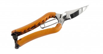 Toyama Hamono Секатор FC190 SYU удлинённый зауженный клинок, camel