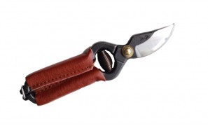 Toyama Hamono Минисекатор T-32 кожаные ручки, коричневый