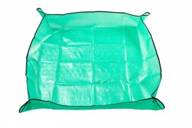 Защитная непромокаемая скатерть изумрудная 100Х100 см