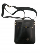 Кобура кожа ручной работы 3 отделения черный