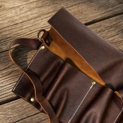 Кипер кожаный для инструментов, ручной работы, 5 отделений