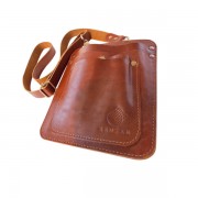 Кобура кожа ручной работы 3 отделения коричневый