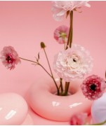 Ваза пончик «Пионовые мечты» малая