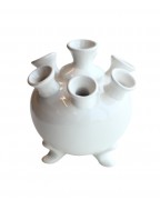 Ваза Тюльпанница белая однотонная В16/Д14/О1.5